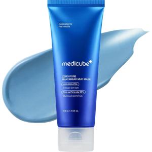 imageMedicube Zero Pore Blackhead Mud Facial Mask  Skin Cooling ampamp Pore Tightening  3 Minute Quick Dry Formula with AHA BHA PHA and PorePurifying Clay  Korean Mud Mask 352 oz