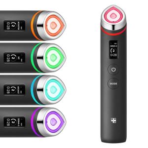 imagemedicube AgeR Booster Pro Pink  6IN1 Real Glass Glow Beauty Massager  Looking Glass Skin  Korean Skin CareBlack