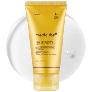 imagemedicube Collagen Overnight Wrapping Peel Off Facial Mask Pack  Elasticity ampamp Hydration Care Reduces Sagging ampamp Dullness  Hydrolyzed Collagen For Glowing Skin  Korean Skin Care 253 flozKojic Acid Tumeric