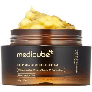 imagemedicube Deep Vitamin C Golden Capsule Face Moisturizer  Liposome Capsules For Wrinkles Skin Radiance  Transparent Gel for Glow Hydration  Korean Skin Care 194 ozDeep Vita C