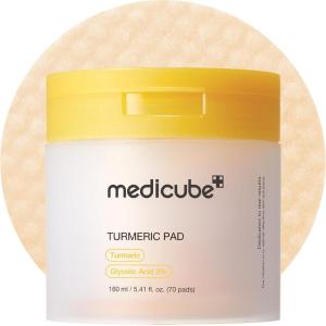 imagemedicube Exosome CICA Tea Tree Calming Toner Pads for Sensitive Skin with Centella Asiatica Help Reduce Redness ampamp breakouts Lowirritating ampamp Hydrating Daily Care Korean Skincare Vegan 100 PadsTurmeric Pads