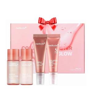 imagemedicube Glass Skin Collagen Trial Kit  Korean Skincare Set and Kit  Gifts for women  4Step Skincare Set for glowy skin  Travel Size