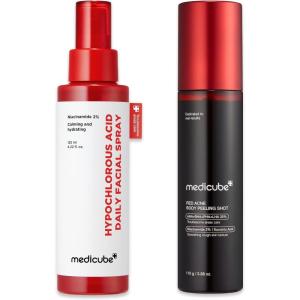 imagemedicube Ultimate Red Spray Duo to Smooth ampamp Soothe Power Soothing Spray and Red Body Peeling Shot