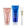 imageMedicube Korean Viral Glass Skin Faical Mask Duo Collagen Overnight Wrapping Peel Off Facial Mask Pack and Zero Pore Blackhead Mud Facial Mask and Jelly Brush