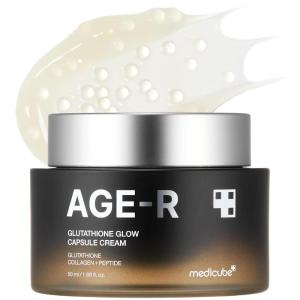 imageMedicube AGER Glutathione Glow Capsule Facial Cream  Instant Lifting Moisturizer  Collagen Peptide For Hydrating Glow  Improve Blemishes Uneven Skin Tone  Korean Skin Care 169 floz