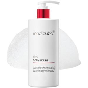 imageMedicube Red Acne Body Wash 1410 Floz I Low pH and Hydrating Cleanser with Salicylic Acid Lactic Acid Niacinamide and Hyaluronic Acid Suitable for Bacne Treatment  Korean Skin Care