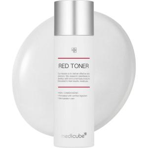 imageMedicube Red Toner 20  Lowirritating Formula for AcneProne Skin  Soothing and Relieving  Formulated with BHA Niacinamide ampamp Adenosine  Noncomedogenic  Korean Skincare 338floz