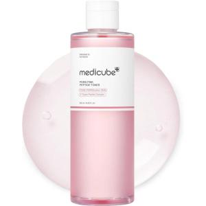 imagemedicube PDRN Pink Peptide Toner I Pink Glow Toner for Skin Boosting Soothing and Calming Uneven Skin Tone Rose PDRN ampamp Peptide ampamp Niacinamide Korean Skin Care 250ml  845 fl ozRose PDPN Watery Vegan