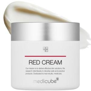 imagemedicube Red Cream 20  Lowirritating formula for troubleprone skin  Soothing and relieving  Formulated with BHA Niacinamide ampamp Adenosine  Noncomedogenic  Korean skincare 169floz