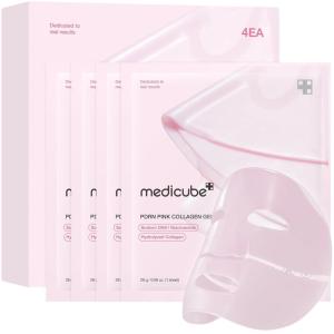 imagemedicube Salmon DNA PDRN pink collagen jelly gel mask  overnight face mask for glass glow skin elasticity hydrating firming and moisturizing  korean skincare 28g 4eaPink PDRN