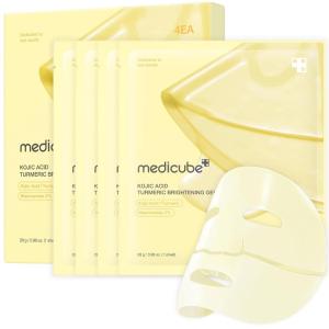 imagemedicube Salmon DNA PDRN pink collagen jelly gel mask  overnight face mask for glass glow skin elasticity hydrating firming and moisturizing  korean skincare 28g 4eaKojic Acid Turmeric
