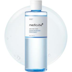 imagemedicube Zero Pore Toner I Exfoliating ampamp Hydrating Blue Bottle Water Toner with AHA BHA PHA Niacinamide and Panthenol  Korean Skin Care for Pores Texture and Moisture Care 845 fl oz