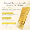 imagemedicube Korean Overnight Glow Mask TrioPDRN Caffeine ampamp Collagen ampamp Kojic Acid Turmeric Overnight Wrapping Peel Off Facial Mask and Jelly Brush