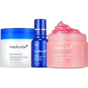 imagemedicube Affordable Value Trio for Pore ampamp Texture Care Zero Pore Pads 20 and Zero Exosome Shot 7500 PPM Spicule Facial Serum and Collagen Jelly Cream 110ml