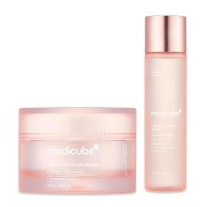 imagemedicube Triple Collagen Prep and Glow Duo Triple Collagen Cream and Triple Collagen Toner  Hyaluronic Acid Premium Elastin for Boosting Skins Moisture Barrier  Korean Skin Care