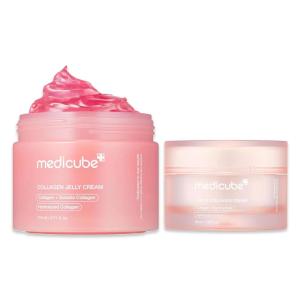 imagemedicube Viral Collagen Big Size Duo Collagen Jelly Cream 110ml and Triple Collagen Cream  Niacinamide Hyaluronic Acid for Glowing FimerLooking Skin