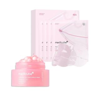 imagemedicube HydroRepair Mask Duo Salmon DNA PDRN Pink Collagen Capsule Cream and Salmon DNA PDRN pink collagen jelly gel mask 4ea