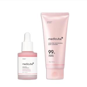 imagemedicube PDRN Cleansing ampamp Care Set Salmon DNA PDRN Pink Peptide Serum and Pink Marshmallow Whip Cleanser