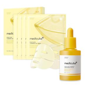 imagemedicube Kojic Acid Balance ampamp Calm Duo for Troubled Skin Kojic Acid Turmeric Brightening Gold Jelly Gel Mask and Kojic Acid Turmeric Clarifying ampamp Balancing Capsule Serum