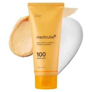 imagemedicube Kojic Acid Turmeric Whip Cleanser  Daily Facial Cleanser for Brightening Balancing Skin Tone ampamp Texture  Fade Appearance of Uneven Patches ampamp Ideal for Use After Spot Care  Korean SkincareKojic Acid Turmeric