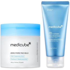 imagemedicube Cleanse ampamp Swipe Duo for Delicate Skin Zero Pore Pad Mild and Zero Foam Cleanser  Gentle Exfoliation and Deep Cleansing Set for Clear Smooth and Hydrated Skin  Korean Skincare