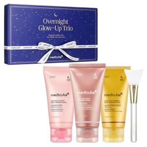 imagemedicube Overnight GlowUp Trio  Amazon Exclusive Holiday Overnight Wrapping Peel Off Mask  Collagen Turmeric ampamp PDRN  Perfect for Holiday Gifting ampamp SelfCare  Korean Skincare for Women ampamp Men