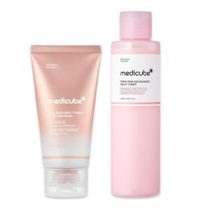 imagemedicube Milky Glazed Donut Skin Duo Collagen Glazed Milky Glow Wrapping Mask and PDRN Pink Niacinamide Milky Toner  MoistureBoosting Toner and Mask for Radiant Glass Glow Skin  Stocking Stuffers