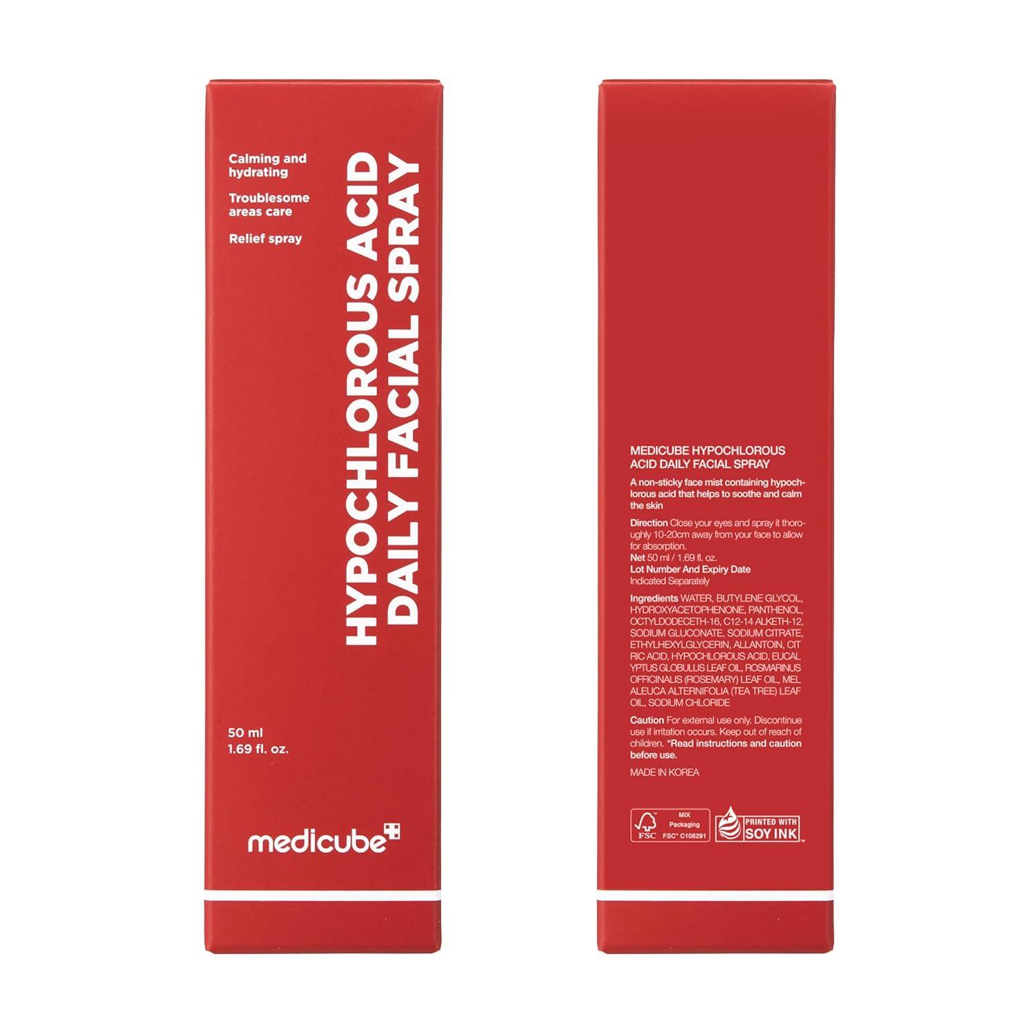 imagemedicube Power Soothing Spray  Hypochlorous Acid Spray For All Skin Types Delicate Skin  Daily Skin Solution ampamp PostSun Care  HOCI Facial Mist for Soothing ampamp Calming  Korean Skincare  169 floz169 fl Oz