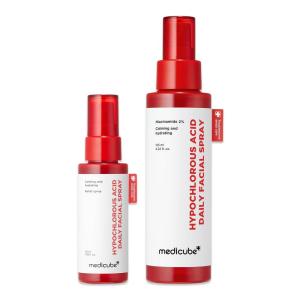 imagemedicube Power Soothing Spray Duo Hypochlorous Acid Full ampamp Mini Set for Instant Hydration and Soothing Care  Hypochlorous Acid Facial Mist Travel Size Gift Set 169 floz ampamp 422 floz