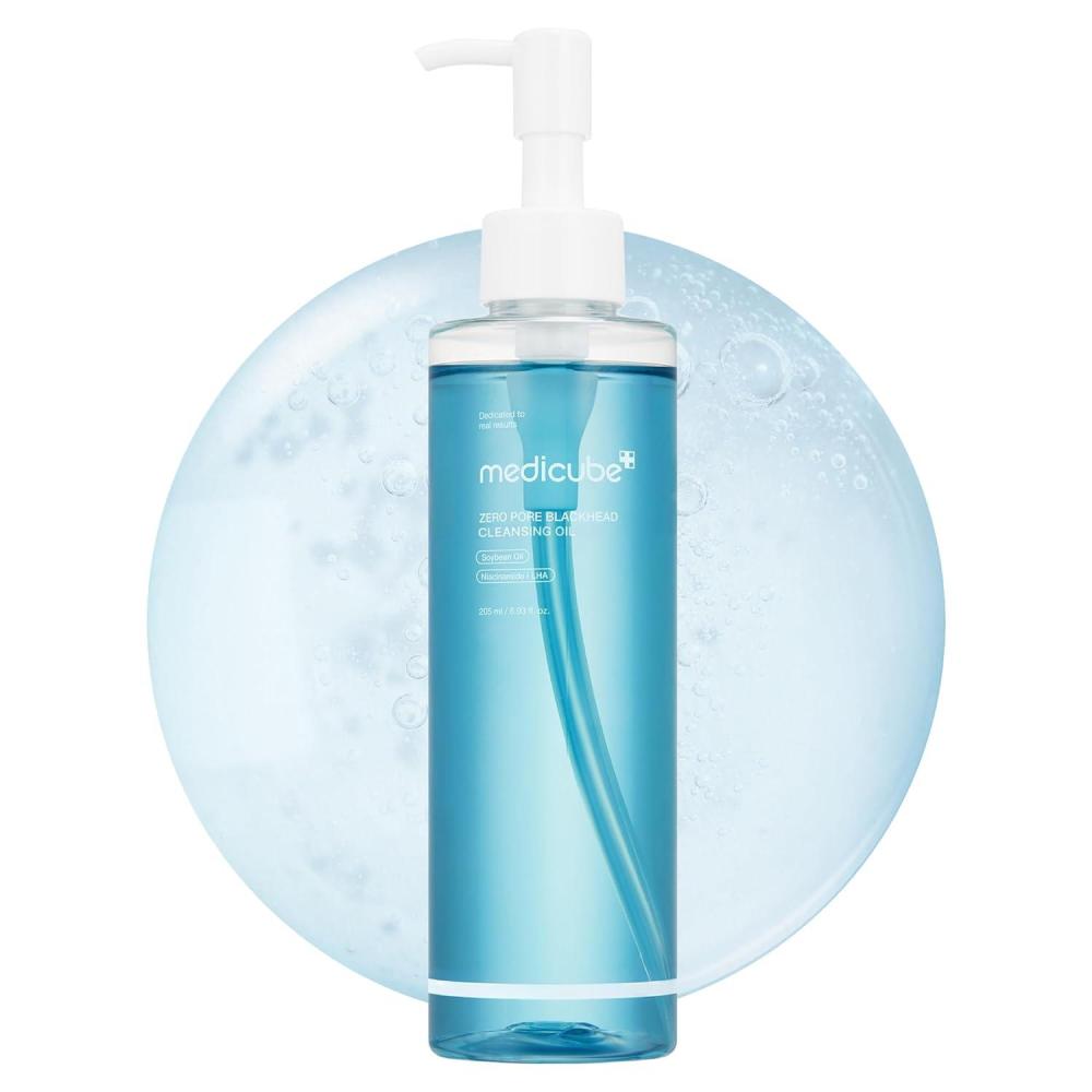 imagemedicube Zero Pore Blackhead Cleansing Oil  Makeup Remover for all skin types Daily Moisture Facial Cleanser LowIrritation  Korean Skin Care 205ml  693 floz