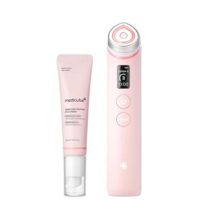 imagemedicube Booster Pro Facial Device ampamp Eye Care Duo Salmon DNA PDRN Pink Eye Serum and Booster Pro Pink  Retinol and PDRN For FirmerLooking Plumper Looking Skin and Smoother Skin