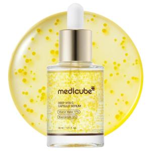 imagemedicube Deep Vitamin C Capsule Serum  Hydrating Vitamin C Serum for Dull ampamp UnevenLooking Skin with Visible Concerns  Liposome Capsules for Smooth Radiant Texture  Korean Skincare 101 floz