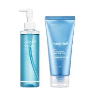 image:imagemedicube Double Cleansing Duo for Flawless Glass Skin Zero Pore Blackhead Cleansing Oil and Zero Foam Cleanser