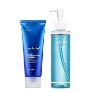 image:imagemedicube Korean HomeSpa Pore Care Routine Zero Pore Blackhead Mud Facial Mask and Zero Pore Blackhead Cleansing Oil