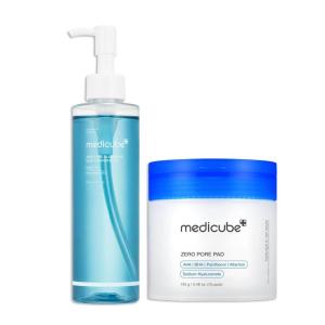 image:imagemedicube Pore Care Duo for Flawless Skin Zero Pore Blackhead Cleansing Oil and Zero Pore Pads 20 for Smoother Refined Skin  Cleanse and Prep for Glass Glow Skin  Korean Skincare