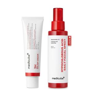image:imagemedicube Calming amp Barrier Comfort Duo 3H Daily Relief Cream and Hypochlorous Acid Power Soothing Spray  Daily Soothing amp PostCare Hydration Routine
