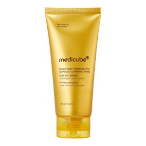 image:imagemedicube Turmeric Capsule Foam Cleanser  Daily Facial Cleanser for Balancing Uneven Skin Tone amp Texture  Korean Skincare