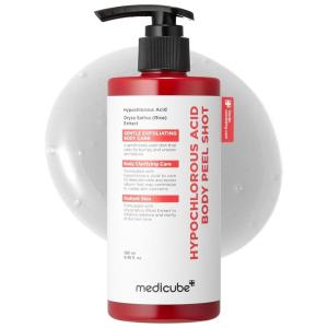 image:imagemedicube Body Peel Shot with Turmeric  Gentle Body Exfoliating Serum with BHA LHA amp PHA for Dead Skin Cells Uneven Looking Skin amp Excess Sebum  946 flozHypochlorous Acid