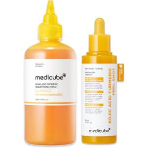 image:imagemedicube Kojic Acid Turmeric Peel amp Tone Facial Duo Turmeric Peel Shot and Kojic Acid Smoothing Toner  Gentle Facial Exfoliation amp ToneRefining Care for Uneven Skin Tone amp Texture