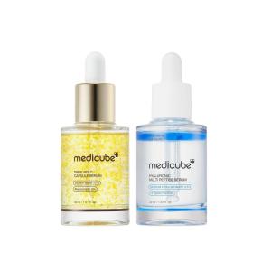 image:imagemedicube Deep Vita C Natural Glow Serum Duo Deep Vita C and Hyaluronic Multi Peptide PDRN Serum  Smooth Hydration Glow Care Korean Skincare