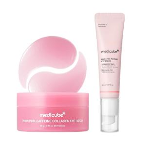 image:imagemedicube Ultimate Night Eye Routine Duo PDRN Caffeine Collagen Eye Patches and Salmon DNA PDRN Eye Cream  For Appearance of Dark Circles Undereye Bags Firming Care  Korean Skincare