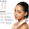 image:imagemedicube Mini Booster Pro Plus  Facial Device for Radiant Calming and BouncyLooking Skin  Red Blue Purple 3Mode  Portable Korean Skincare Device At Home Care  PinkBeige