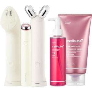 image:imagemedicube Cleanse Contour amp Clear Set Mini Booster Pro Plus Full Set Beige PDRN Jelly to Foam Cleanser and PDRN Booster Gel  Cleanse Boost amp Clear Pores for Radiant Smooth Skin