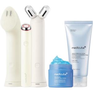 image:imagemedicube Cleanse Contour amp Plump Device amp Skincare Set Mini Booster Pro Plus Facial Set Beige  3in1 Korean Facial Device  Cleanse Define Boost for Hydration Clear Pores and Stronger Skin