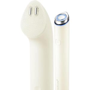 image:imagemedicube Mini Booster Pro Plus  Facial Device for Radiant Calming and BouncyLooking Skin  Red Blue Purple 3Mode  Portable Korean Skincare Device At Home Care  PinkBeige