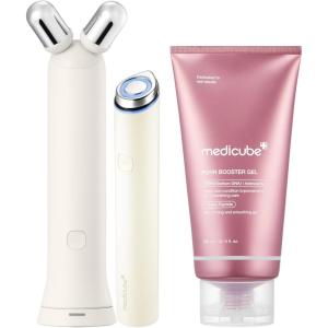 image:imagemedicube AtHome Contour amp Define Device Set  2in1 Massage amp Skincare Device with PDRN Booster Gel  Salmon DNA PDRN Peptides amp Niacinamide  Face amp Body Massager for Depuffing amp Contouring Beige