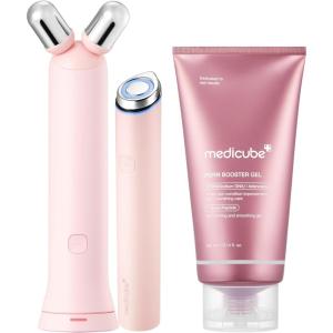 image:imagemedicube AtHome Contour amp Define Device Set  2in1 Massage amp Skincare Device with PDRN Booster Gel  Salmon DNA PDRN Peptides amp Niacinamide  Face amp Body Massager for Depuffing amp Contouring Pink