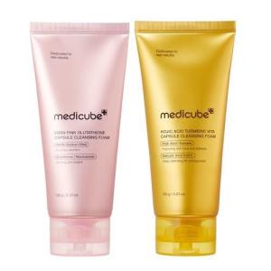 image:imagemedicube Tone Correcting Cleanser Duo PDRN Capsule and Kojic Acid Turmeric Capsule Foam Cleanser  Targets Uneven Skin Tone amp Dark Spots  Brightening amp Clarifying Korean Skincare Set