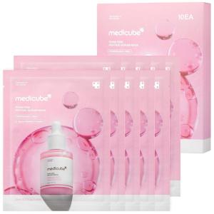 image:imagemedicube PDRN Pink Peptide Ampoule Mask 6EA  Signature Salmon PDRN Serum Infused Secondskin Fit Sheet  Uneven Skin Tone Care for Glow amp Hydration  Korean Skincare 23ml x 6ea10 Count Pack of 1