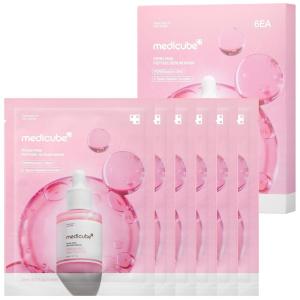 image:imagemedicube PDRN Pink Peptide Ampoule Mask 6EA  Signature Salmon PDRN Serum Infused Secondskin Fit Sheet  Uneven Skin Tone Care for Glow amp Hydration  Korean Skincare 23ml x 6ea6 Count Pack of 1